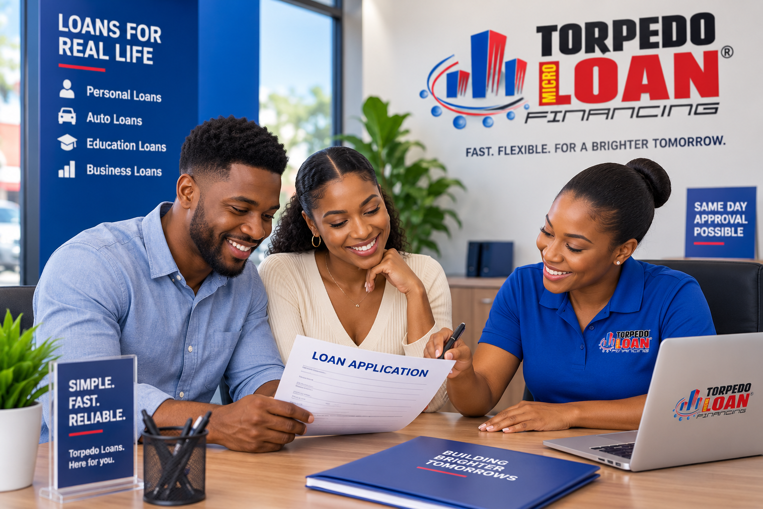 Loan application and financial consultation